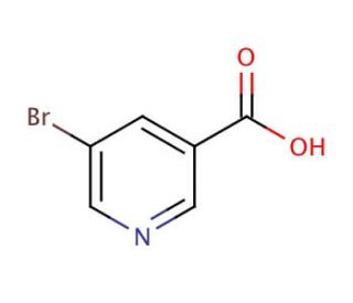 5-Bromopyridine-3-carboxylic acid (CAS 20826-04-4) - chemical structure image