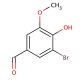 5-Bromovanillin (CAS 2973-76-4) - chemical structure image