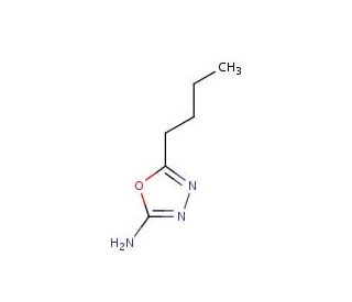 5-butyl-1,3,4-oxadiazol-2-amine (CAS 52838-38-7) - chemical structure image