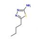 5-Butyl-[1,3,4]thiadiazol-2-ylamine (CAS 14068-54-3) - chemical structure image