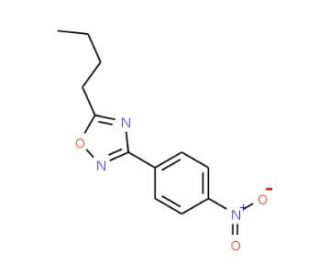 5-Butyl-3-(4-nitrophenyl)-1,2,4-oxadiazole (CAS 10364-70-2) - chemical structure image