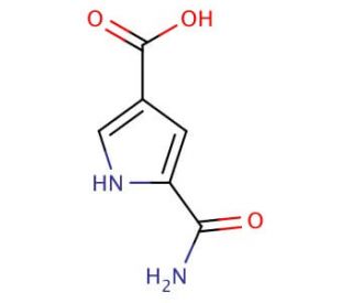 5-carbamoyl-1H-pyrrole-3-carboxylic acid - chemical structure image