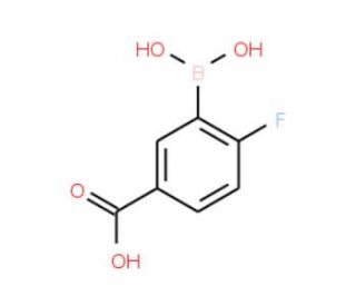 5-Carboxy-2-fluorophenylboronic acid (CAS 874219-59-7) - chemical structure image