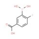 5-Carboxy-2-fluorophenylboronic acid (CAS 874219-59-7) - chemical structure image