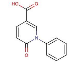 5-Carboxy-N-phenyl-2-1H-pyridone (CAS 77837-08-2) - chemical structure image