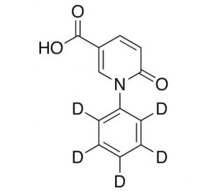 5-Carboxy-N-phenyl-2-1H-pyridone-d5 (CAS 1020719-24-7) - chemical structure image