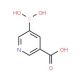 5-Carboxypyridine-3-boronic acid (CAS 913836-03-0) - chemical structure image