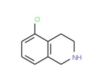 5-Chloro-1,2,3,4-tetrahydro-isoquinoline (CAS 73075-43-1) - chemical structure image