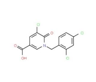 5-Chloro-1-(2,4-dichlorobenzyl)-6-oxo-1,6-dihydro-3-pyridinecarboxylic acid - chemical structure image