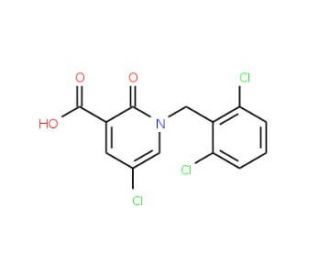 5-Chloro-1-(2,6-dichlorobenzyl)-2-oxo-1,2-dihydro-3-pyridinecarboxylic acid - chemical structure image
