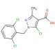5-chloro-1-(2,6-dichlorobenzyl)-3-methyl-1H-pyrazole-4-carboxylic acid - chemical structure image