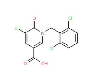 5-Chloro-1-(2,6-dichlorobenzyl)-6-oxo-1,6-dihydro-3-pyridinecarboxylic acid - chemical structure image