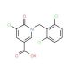 5-Chloro-1-(2,6-dichlorobenzyl)-6-oxo-1,6-dihydro-3-pyridinecarboxylic acid - chemical structure image