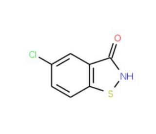 5-Chloro-1,2-benzisothiazol-3(2H)-one (CAS 4337-43-3) - chemical structure image