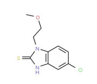 5-chloro-1-(2-methoxyethyl)-1H-benzimidazole-2-thiol - chemical structure image