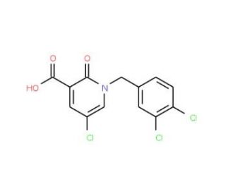 5-Chloro-1-(3,4-dichlorobenzyl)-2-oxo-1,2-dihydro-3-pyridinecarboxylic acid - chemical structure image