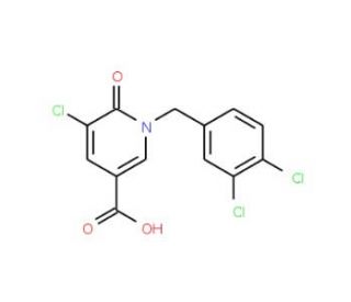 5-Chloro-1-(3,4-dichlorobenzyl)-6-oxo-1,6-dihydro-3-pyridinecarboxylic acid - chemical structure image