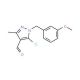 5-chloro-1-(3-methoxybenzyl)-3-methyl-1H-pyrazole-4-carbaldehyde - chemical structure image