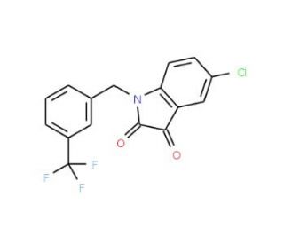5-Chloro-1-[3-(trifluoromethyl)benzyl]-1H-indole-2,3-dione - chemical structure image