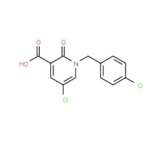 5-Chloro-1-(4-chlorobenzyl)-2-oxo-1,2-dihydro-3-pyridinecarboxylic acid - chemical structure image
