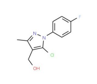[5-chloro-1-(4-fluorophenyl)-3-methyl-1H-pyrazol-4-yl]methanol - chemical structure image