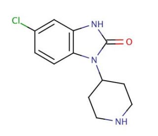 5-Chloro-1-(4-piperidyl)-2-benzimidazolinone (CAS 53786-28-0) - chemical structure image