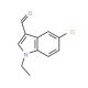 5-Chloro-1-ethyl-1H-indole-3-carbaldehyde - chemical structure image