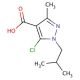 5-chloro-1-isobutyl-3-methyl-1H-pyrazole-4-carboxylic acid - chemical structure image