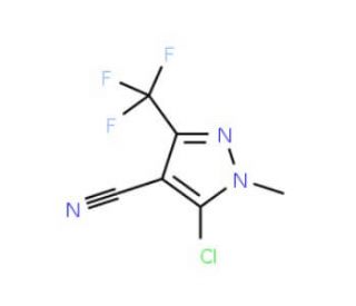 5-Chloro-1-methyl-3-(trifluoromethyl)-1H-pyrazole-4-carbonitrile - chemical structure image