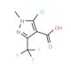 5-Chloro-1-methyl-3-(trifluoromethyl)-1H-pyrazole-4-carboxylic acid (CAS 128455-63-0) - chemical structure image
