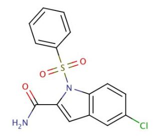 5-Chloro-1-(phenylsulfonyl)-1H-indole-2-carboxamide - chemical structure image