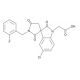 5-chloro-1′-[(2-fluorophenyl)methyl]-2,2′,5′-trioxo-spiro[3H-indole-3,3′-pyrrolidine-1(2H)-acetic acid (CAS 916046-55-4) - ch