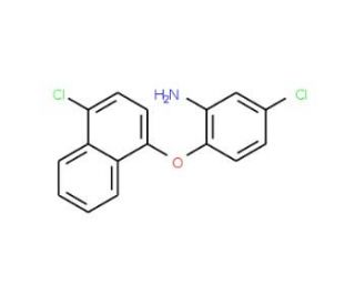 5-Chloro-2-[(4-chloro-1-naphthyl)oxy]aniline - chemical structure image