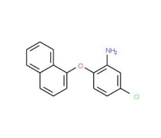 5-Chloro-2-(1-naphthyloxy)aniline - chemical structure image