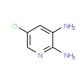 5-Chloro-2,3-diaminopyridine 的分子结构, CAS编号: 25710-20-7 5-Chloro-2,3-diaminopyridine (CAS 25710-20-7) - chemical structure image