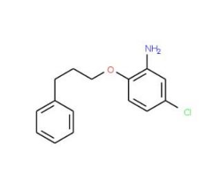 5-Chloro-2-(3-phenylpropoxy)aniline - chemical structure image
