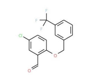 5-Chloro-2-{[3-(trifluoromethyl)benzyl]-oxy}benzaldehyde - chemical structure image
