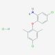 5-chloro-2-(4-chloro-2,6-dimethylphenoxy)aniline hydrochloride - chemical structure image