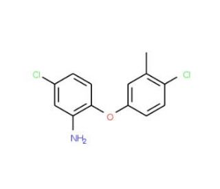 5-Chloro-2-(4-chloro-3-methylphenoxy)aniline - chemical structure image
