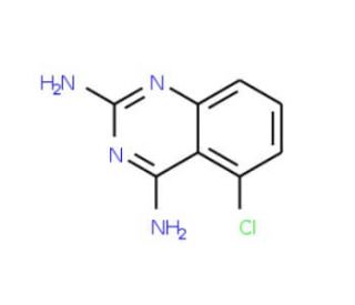 5-Chloro-2,4-diaminoquinazoline (CAS 17511-21-6) - chemical structure image