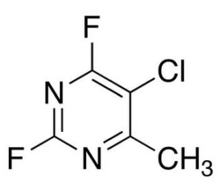 5-Chloro-2,4-difluoro-6-methylpyrimidine (CAS 72630-78-5) - chemical structure image