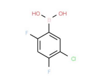 5-Chloro-2,4-difluorobenzeneboronic acid (CAS 911645-24-4) - chemical structure image