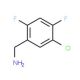5-Chloro-2,4-difluorobenzyl amine - chemical structure image