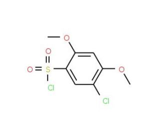 5-Chloro-2,4-dimethoxy-benzenesulfonyl chloride (CAS 78046-28-3) - chemical structure image