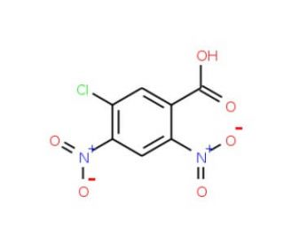 5-Chloro-2,4-dinitrobenzoic acid (CAS 136833-36-8) - chemical structure image