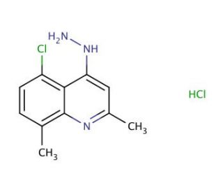 5-Chloro-2,8-dimethyl-4-hydrazinoquinoline hydrochloride (CAS 1172873-09-4) - chemical structure image