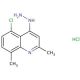 5-Chloro-2,8-dimethyl-4-hydrazinoquinoline hydrochloride (CAS 1172873-09-4) - chemical structure image