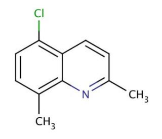 5-Chloro-2,8-dimethylquinoline (CAS 186670-43-9) - chemical structure image