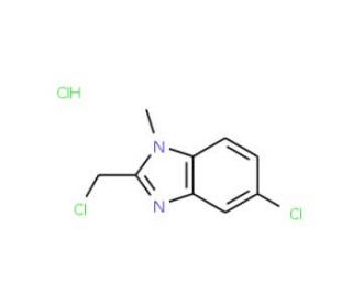5-chloro-2-(chloromethyl)-1-methyl-1H-1,3-benzodiazole hydrochloride - chemical structure image