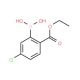5-Chloro-2-(ethoxycarbonyl)phenylboronic acid (CAS 871329-55-4) - chemical structure image